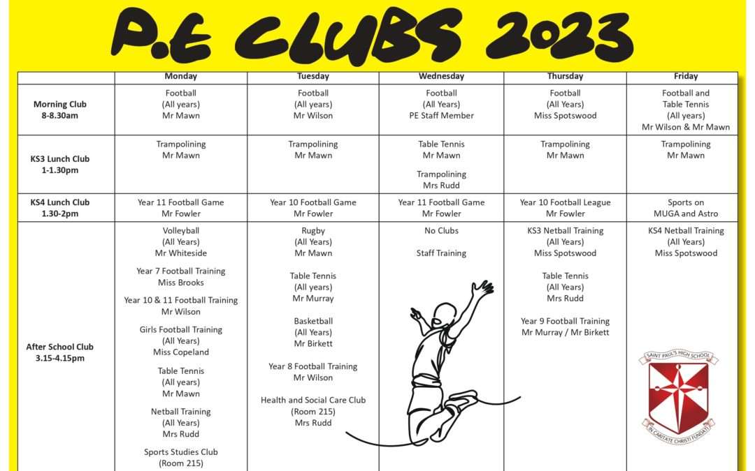 PE Clubs 2023