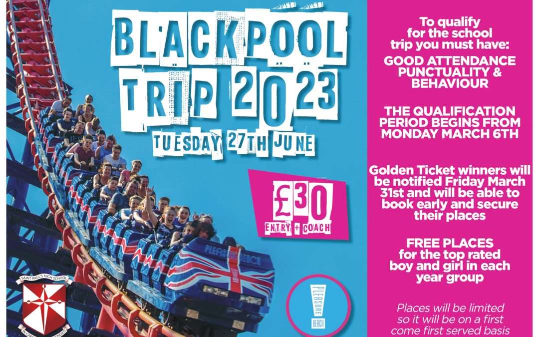 Blackpool Rewards Trip 2023